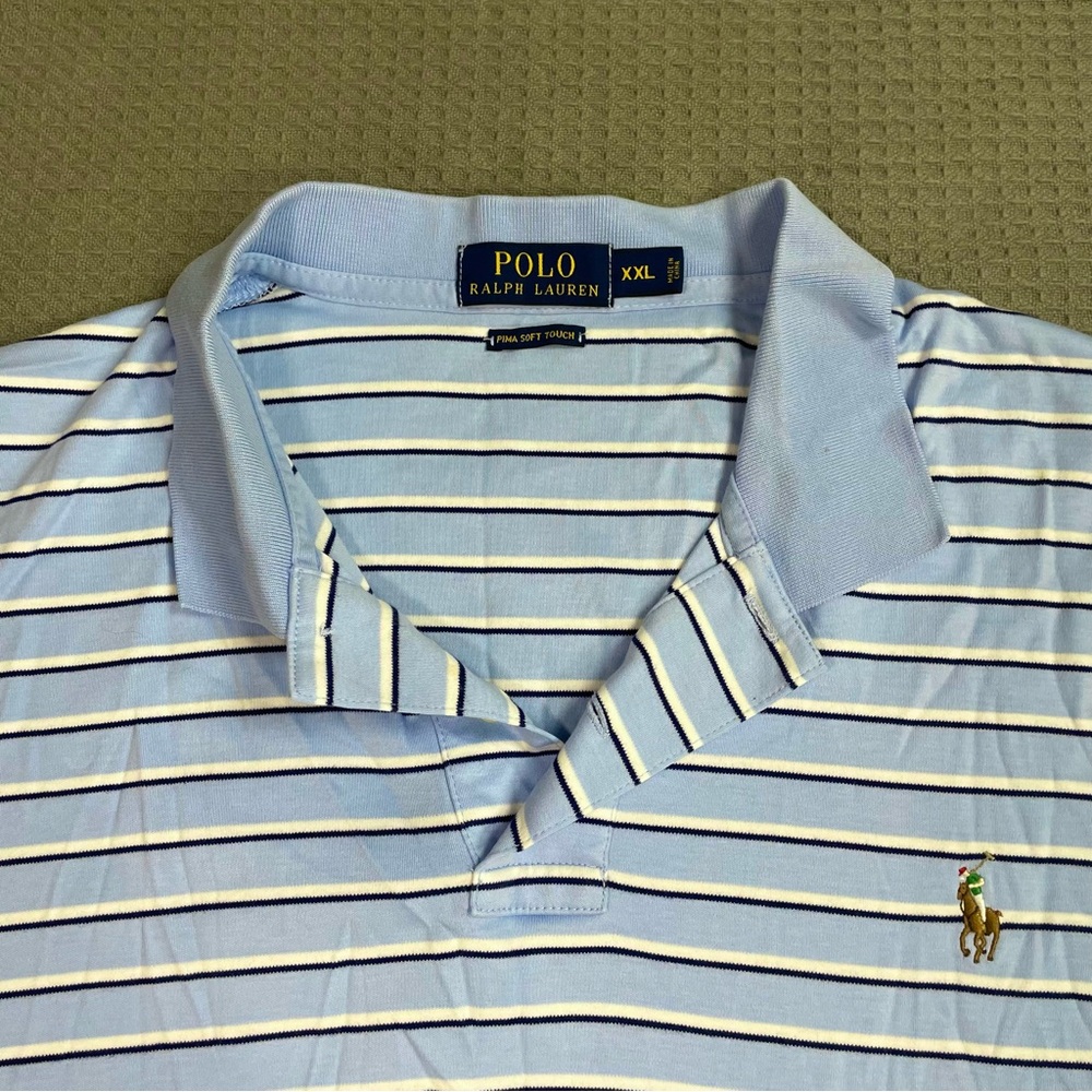 Polo Ralph Lauren Pima Soft Touch Polo Shirt XXL 2XL Men’s Multicolor Pony